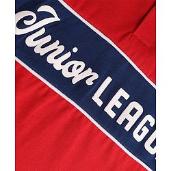 Babyhug Cotton Knit Half Sleeves Pique Polo T-Shirt with Racing Patch - Red