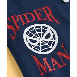 Babyhug Marvel 100% Cotton Single Jersey Knit Shirt and T-shirt With Full Sleeves and Spider-man Print in Navy Blue