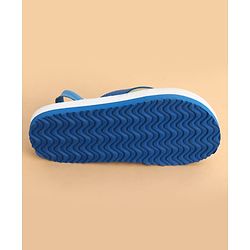 Cute Walk by Babyhug Back Strap Flip Flops With Dino Print - Blue
