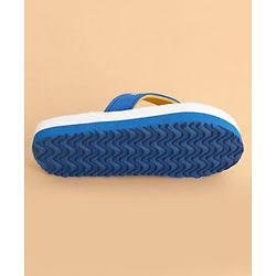 Cute Walk by Babyhug Slip On Flip Flops With Rainbow Print - Blue