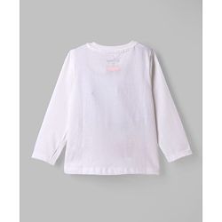Babyhug Disney Single Jersey Knit Full Sleeves T-shirt & Pyjama Night Suit With Minnie Mouse & Donald Duck Graphic & Polka Dot Print - Pink