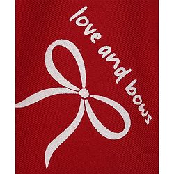 Babyhug Heavy Gauge 100% Cotton Terry Knit Full Sleeves Sweatshirts With Bow, Polka dot & Text Print Pack of 2 - White & Red