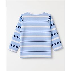 Babyhug 100% Cotton Knit Full Sleeves T-Shirts With Animal Print Pack of 3 in Navy Blue Peach