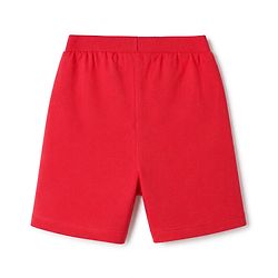 Babyhug 100% Cotton Single Jersey Cotton Knit Mid Thigh Shorts With Vehicle Print Pack of 3 - Blue, Green & Red