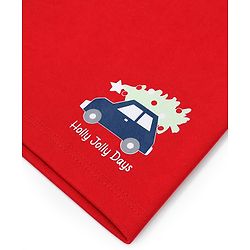 Babyhug 100% Cotton Single Jersey Cotton Knit Mid Thigh Shorts With Vehicle Print Pack of 3 - Blue, Green & Red