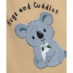 Babyhug 100% Cotton Single Jersey Cotton Knit Mid Thigh Shorts With Bear Print Pack of 3 - Green, White & Cream