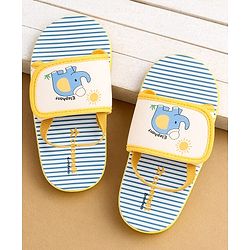 Cute Walk by Babyhug Back Strap Slider With Elephant Print in White