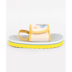 Cute Walk by Babyhug Back Strap Slider With Elephant Print in White