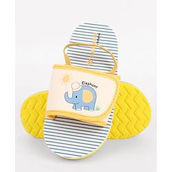 Cute Walk by Babyhug Back Strap Slider With Elephant Print in White