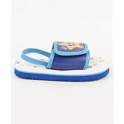 Cute Walk by Babyhug Back Strap Slider With Star Print in Blue