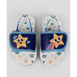 Cute Walk by Babyhug Back Strap Slider With Star Print in Blue
