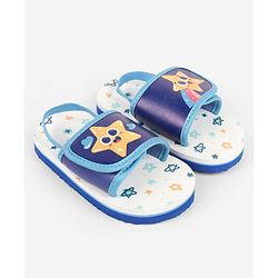 Cute Walk by Babyhug Back Strap Slider With Star Print in Blue