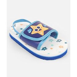 Cute Walk by Babyhug Back Strap Slider With Star Print in Blue