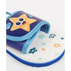Cute Walk by Babyhug Back Strap Slider With Star Print in Blue