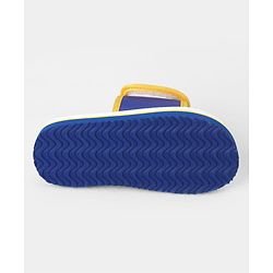Cute Walk by Babyhug Slip On Slider With Rainbow Print in Blue