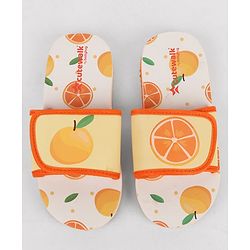 Cute Walk by Babyhug Slip On Slider With Rainbow Print in Blue