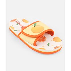 Cute Walk by Babyhug Slip On Slider With Rainbow Print in Blue