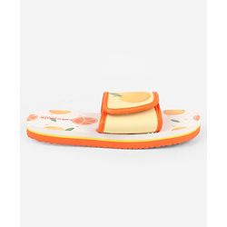 Cute Walk by Babyhug Slip On Slider With Rainbow Print in Blue