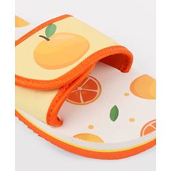 Cute Walk by Babyhug Slip On Slider With Rainbow Print in Blue