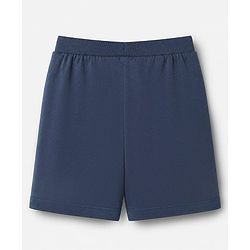 Babyhug 100% Cotton Knit Shorts With Vehicle & Text Print Pack of 3 - Blue, Coral & Cream