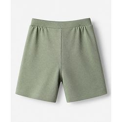 Babyhug Cotton Single Jersey Knit Mid Thigh Short with Lion Print Pack of 3 - Green Beige Maroon