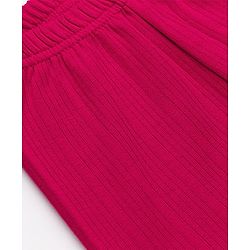Babyhug Cotton Mix Knit Solid Thermal leggings in Red