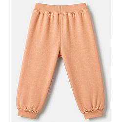 Babyhug Cotton Jersey Knit Full Length Lounge Pant Pack of 2 - Green Peach