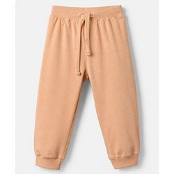 Babyhug Cotton Jersey Knit Full Length Lounge Pant Pack of 2 - Green Peach