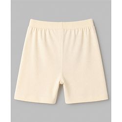 Babyhug 100% Cotton Single Jersey Knit Mid Thigh Shorts with Giraffe & Lion Print in Pack of 3 - Green Orange & Cream
