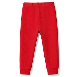 Babyhug Cotton Knit Full Sleeves Front open Thermal Inner Wear Set- Red
