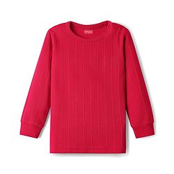 Babyhug Cotton Mix Knit 3 Piece Solid Pullover, Vest & Pant Thermal Set - Red