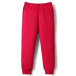 Babyhug Cotton Mix Knit 3 Piece Solid Pullover, Vest & Pant Thermal Set - Red