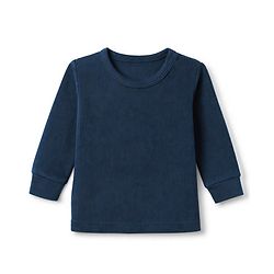 Babyhug Knit Full Sleeves Solid Vests & Pant Thermal Inner Wear - Navy Blue