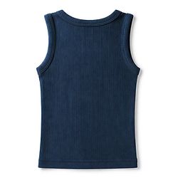 Babyhug Knit Full Sleeves Solid Vests & Pant Thermal Inner Wear - Navy Blue
