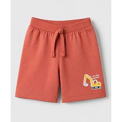 Babyhug Cotton Single Jersey Mid Thigh Shorts With Vehicle Print Pack of 3 Red Yellow Green