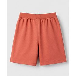 Babyhug Cotton Single Jersey Mid Thigh Shorts With Vehicle Print Pack of 3 Red Yellow Green