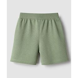 Babyhug Cotton Single Jersey Mid Thigh Shorts With Vehicle Print Pack of 3 Red Yellow Green