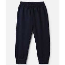 Babyhug Knit Solid Thermal Leggings Pack of 2 -Navy & Red