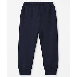 Babyhug Knit Solid Thermal Leggings Pack of 2 -Navy & Red