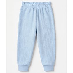 Babyhug Knit Solid Thermal Leggings Pack of 2 - Pink & Light Blue