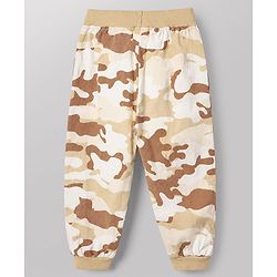 Babyhug Cotton Jersey Knit Camouflage Printed Lounge Pant Pack of 3 - Blue Grey Yellow