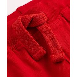 Babyhug Cotton Knit Jogger Fit Full Length Lounge Pant with Text Print Pack of 3 - Blue Yellow Red