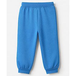 Babyhug Cotton Knit Jogger Fit Full Length Lounge Pant with Text Print Pack of 3 - Blue Yellow Red