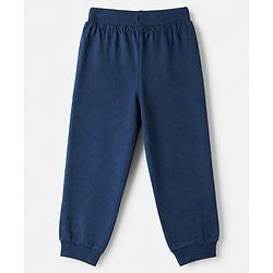 Babyhug Cotton Knit Full Length Jogger Fit Lounge Pant With Animal Print Pack of 3 in Navy Blue Grey Yellow