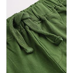 Babyhug Cotton Jersey Knit Full Length Lounge Pants with Lion & Elephant Print in Brown Green & Beige Pack of 3