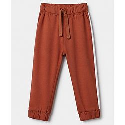 Babyhug Cotton Jersey Knit Full Length Lounge Pants with Lion & Elephant Print in Brown Green & Beige Pack of 3