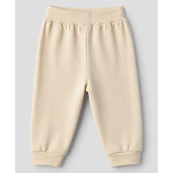 Babyhug Cotton Jersey Knit Full Length Track Pants WIth Animal Print Pack of 3 - Beige Navy Blue & Red