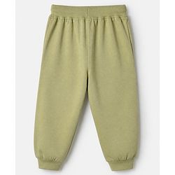 Babyhug Cotton Knit Full Length Jogger Fit Lounge Pant With Dino Print Pack of 2 in Green