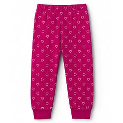 Babyhug Cotton Knit Full Sleeves Front open Thermal Inner Wear Set With Heart Print- Fuchsia