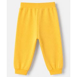Babyhug Cotton Knit Full Length Jogger Fit Lounge Pant With Camouflage Print Pack of 2 in Yellow Blue